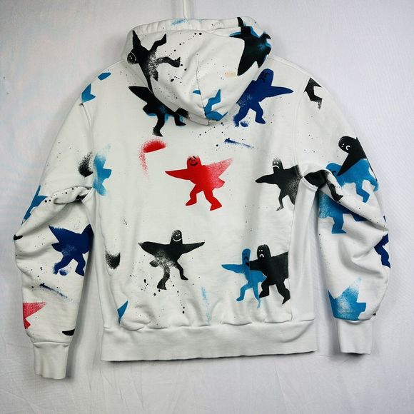 Adidas Shmoo Hoodie AOP White Men's Size Medium Pullover All Over Print FM1438 - Picture 2 of 15